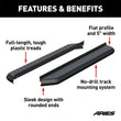 Load image into Gallery viewer, AeroTread 5" x 67" Black Stainless Running Boards (No Brackets) 2051967 fits 2012-2017 Honda CR-V EX / 2009-2015 Honda Pil...
