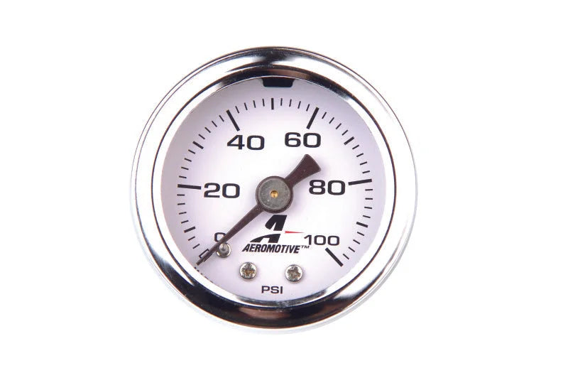 Aeromotive 0-100 PSI Fuel Pressure Gauge - Side View