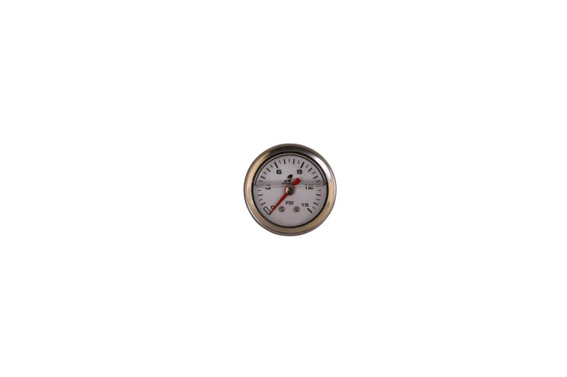 Aeromotive 0-15 PSI Fuel Pressure Gauge - Back View
