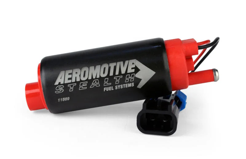 Aeromotive 340 Series Stealth In-Tank E85 Fuel Pump - Center Inlet - Offset (GM applications) - Back View