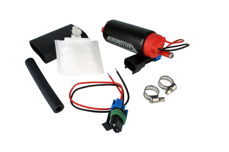 Aeromotive 340 Series Stealth In-Tank E85 Fuel Pump - Offset Inlet - Inlet Inline w/Outlet - Back View