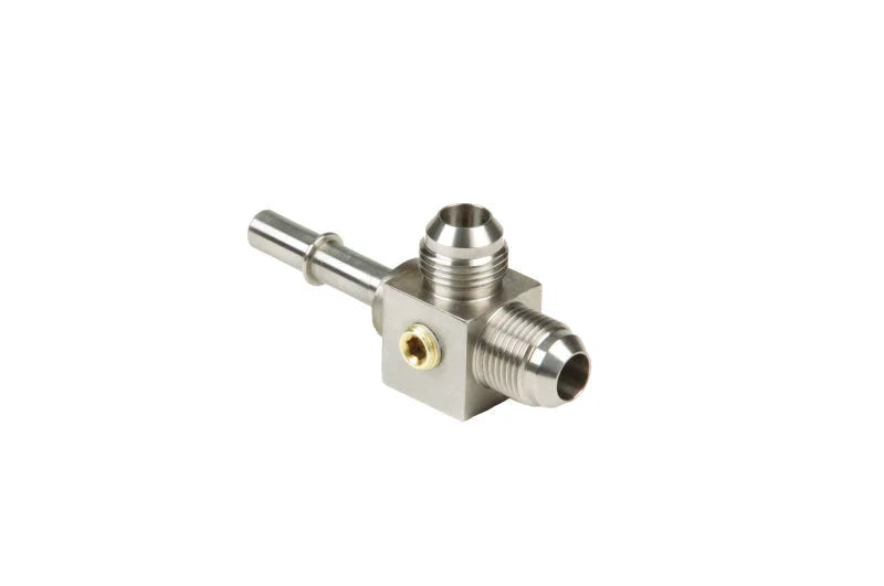 Aeromotive 3/8 Male Quick Connect Tee Fitting 15116 - Main Product View