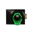 Load image into Gallery viewer, Aeromotive 3/8in Quick Connect with AN-08 port and 1/8in gauge port - Back View