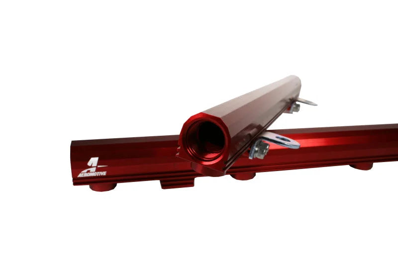 Aeromotive 4V Fuel Rail Kit fits 2011-2020 Ford Mustang - Side View