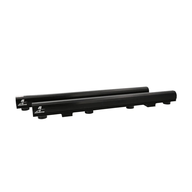 Aeromotive 4V Fuel Rails - Black fits 2011-2025 Ford F-150 / 2011-2025 Ford Mustang - Main Product View