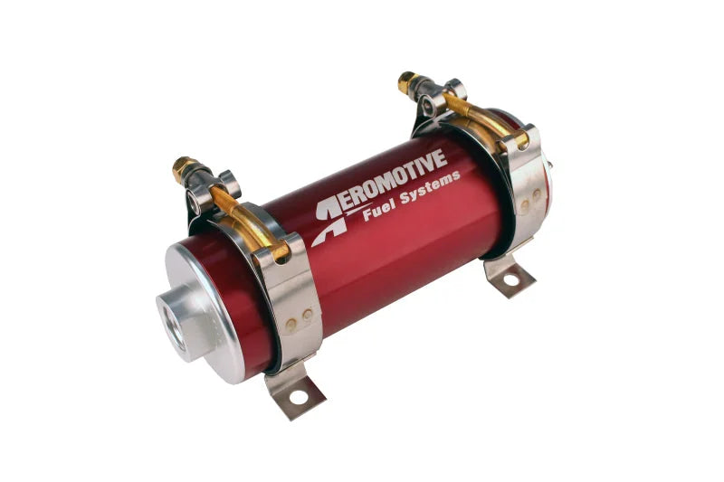 Aeromotive 700 HP EFI Fuel Pump - Red - Side View