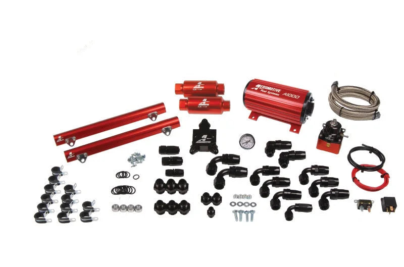 Aeromotive 98.5-04 Ford DOHC 4.6L Competition Fuel System (Includes A1000 Fuel Pump) - Side View