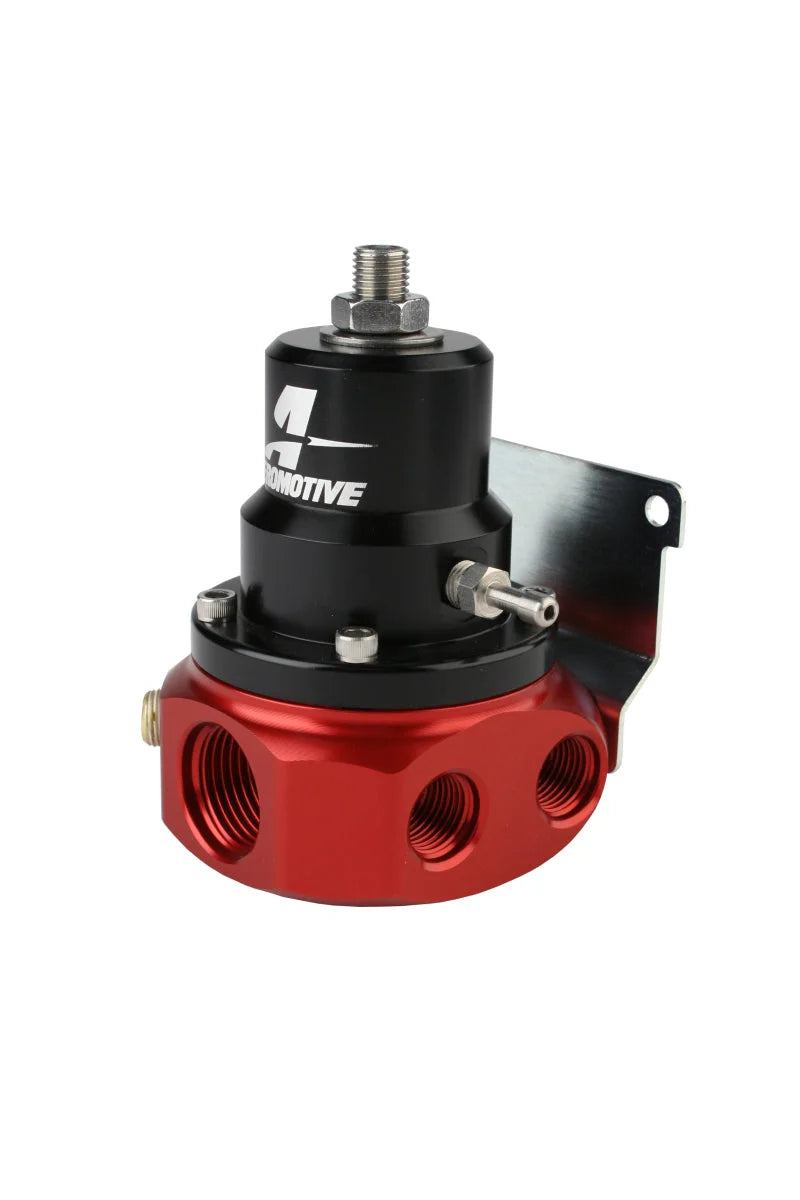 Aeromotive A1000 4-Port Carbureted Bypass Regulator - 4 x AN-06 / 1 x AN-10 - Back View