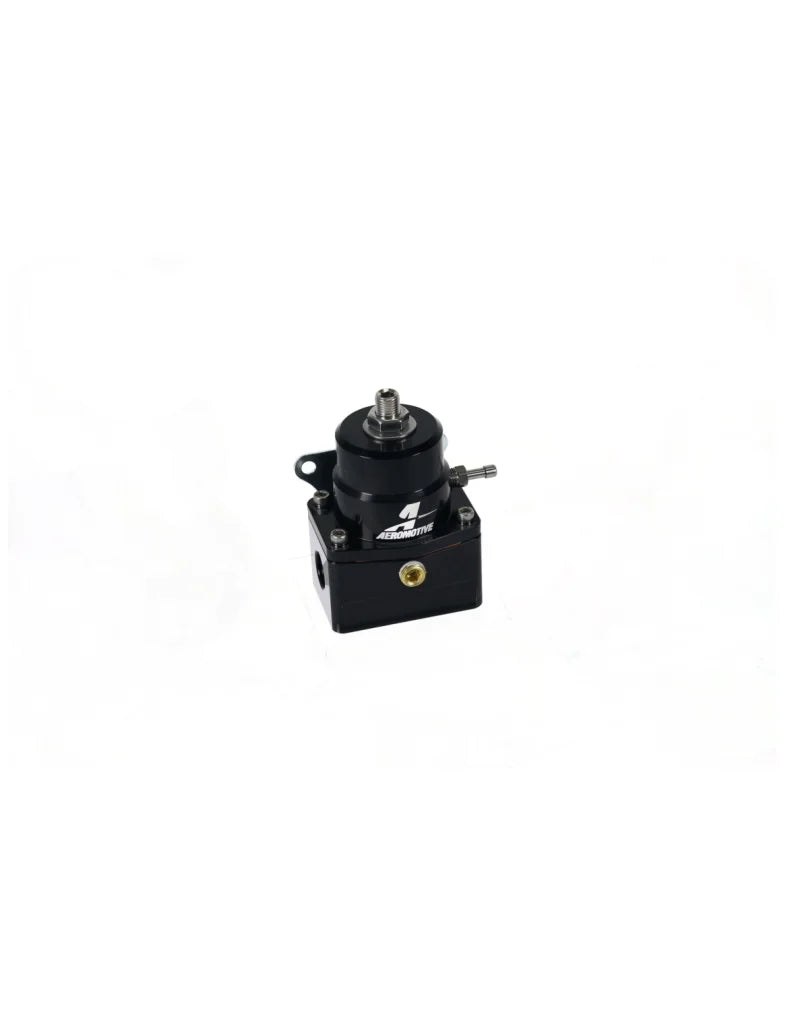 Aeromotive A1000-6 Injected Bypass Adjustable EFI Regulator (2) -6 Inlet/(1) -6 Return - Black - Side View
