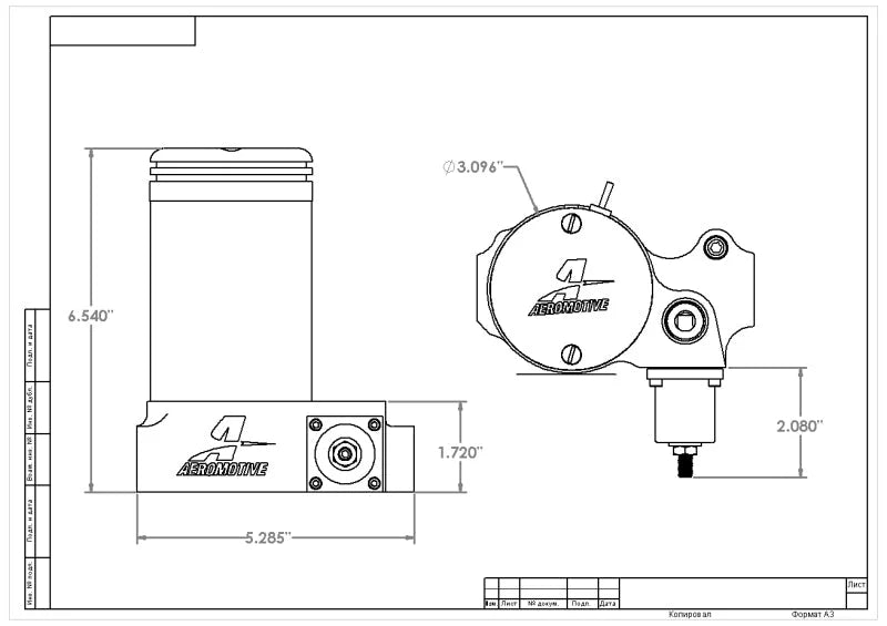 Aeromotive A2000 Drag Race Carbureted Fuel Pump - Additional View 5