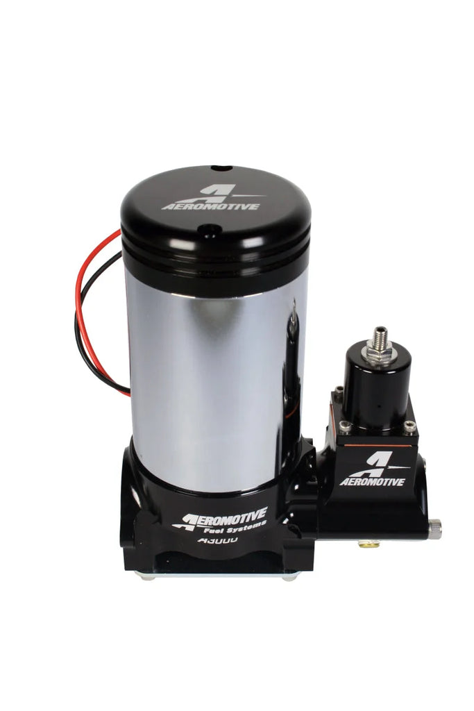 Aeromotive A3000 Drag Race Carbureted Fuel Pump And Regulator Only (Pre-Filter NOT Incl) - Side View