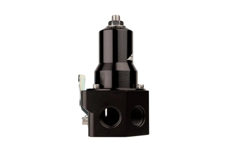 Aeromotive Adjustable Fuel Pressure Regulator 30-120PSI .313 Valve -3x -8 / 1x -10 Inlet -10 Return - Back View