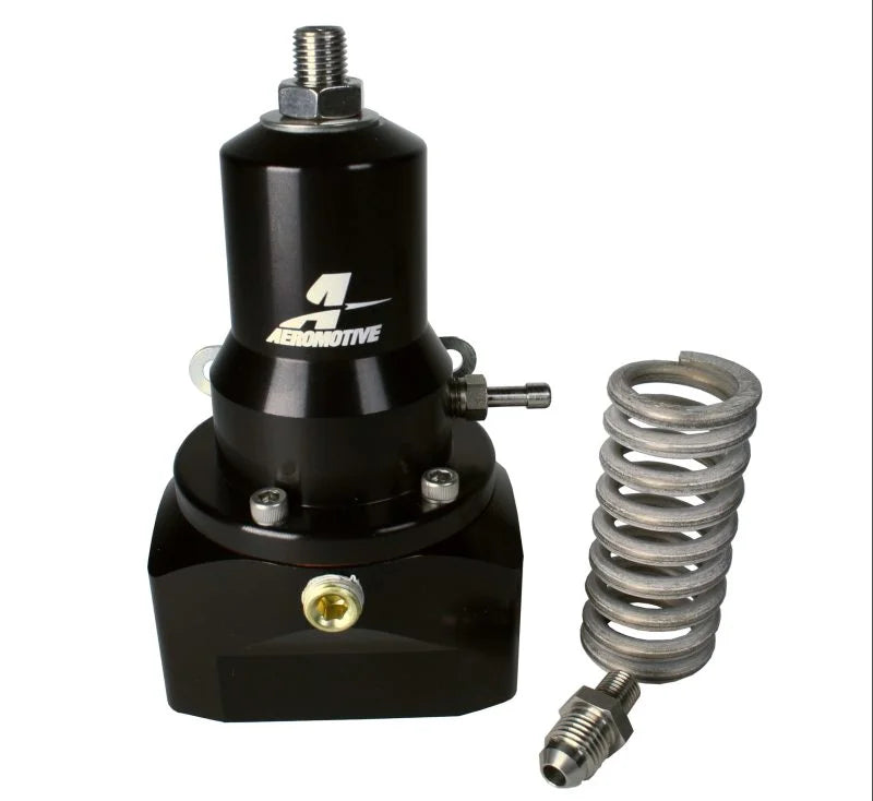 Aeromotive Adjustable Regulator - 30-120 PSI - .500 Valve - 2x AN-12 Inlets / AN-12 Return - Back View