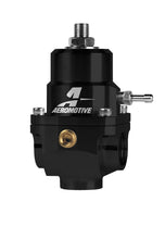 Load image into Gallery viewer, Aeromotive Adjustable Regulator - 35-75PSI - .188 Valve - (2) -08 Inlets/-08 Return - Back View