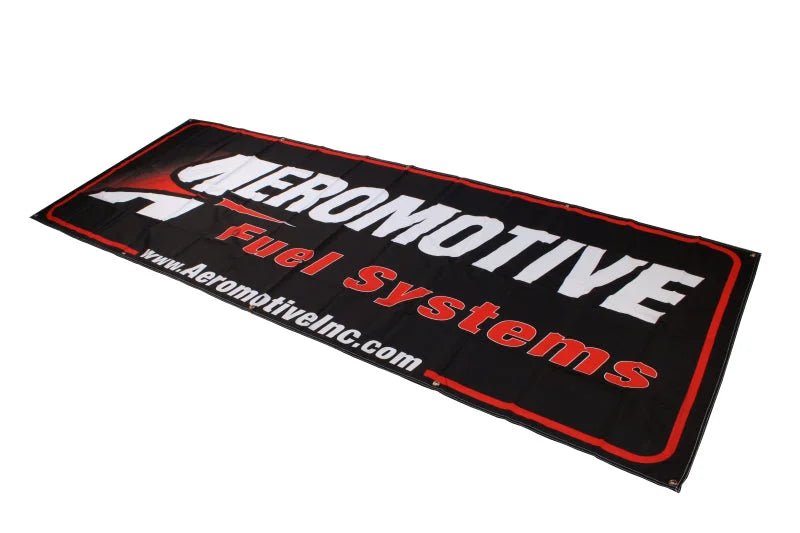 Aeromotive Banner - 32in x 92in (Black/Red) - Main Product View