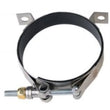 Load image into Gallery viewer, Aeromotive Bracket T-Bolt Clamp 3-3/8in x 3/4in - Side View
