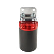 Load image into Gallery viewer, Aeromotive Canister Fuel Filter - 3/8 NPT / 100-Micron (Red Housing w/Black Sleeve) - Installation View