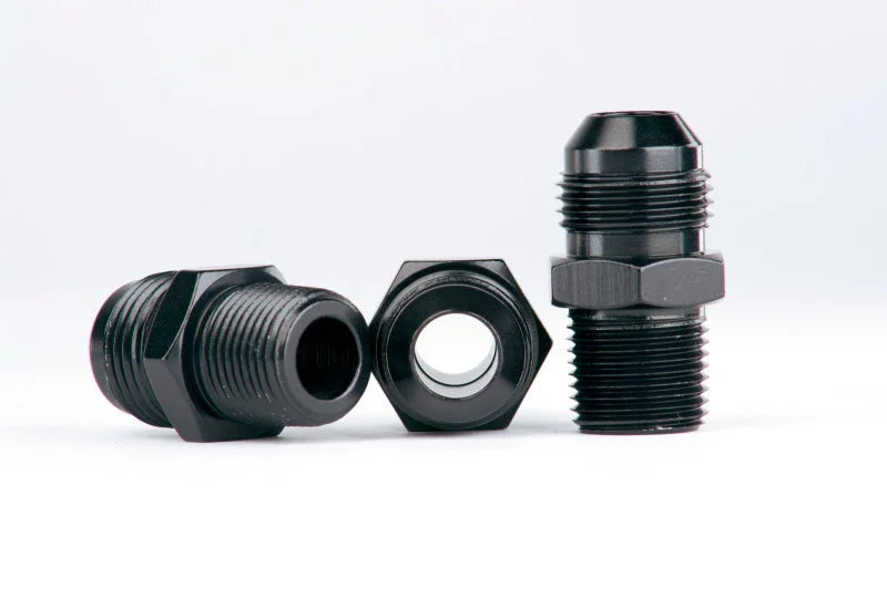 Aeromotive Carb. Reg 13205 Fitting Kit (Incl. (3) 3/8in NPT to AN-08 fittings) - Main Product View