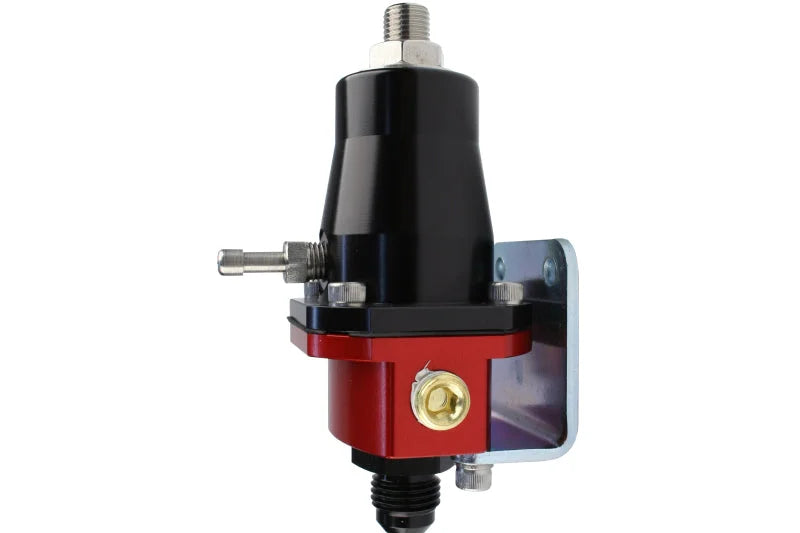 Aeromotive Compact Billet Adjustable EFI Regulator - (1) AN-6 Male Inlet and Return - Back View