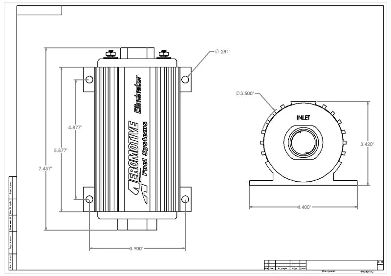 Aeromotive Eliminator-Series Fuel Pump (EFI or Carb Applications) - Additional View 6