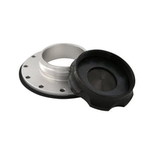 Load image into Gallery viewer, Aeromotive Fill Cap - Screw-On - 3in - Flanged - 6-Bolt - Black - Back View