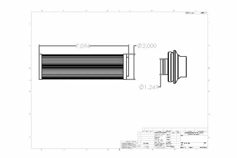 Aeromotive Filter In-Line AN-16 10 Micron Cellulose 12361 - Additional View 9