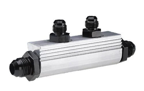 Aeromotive Fuel Distribution Log (10-Ports) (2) -10 AN/(8) -6 AN - Back View