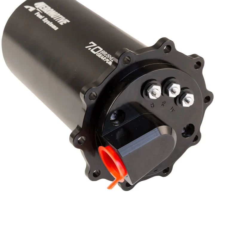 Aeromotive Fuel Pump Module TVS 90-Deg Outlet Brushless Spur 7.0 - Side View