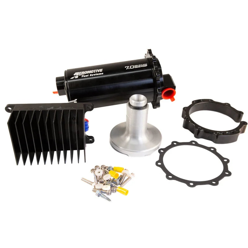 Aeromotive Fuel Pump Module TVS 90-Deg Outlet Brushless Spur 7.0 - Back View