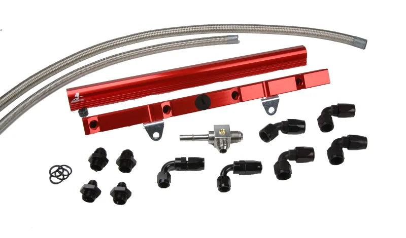 Aeromotive Fuel Rail System fits 1998-2002 Chevrolet Camaro / Gm LS1 / 1998-2002 Pontiac Firebird Trans AM F-Body - Back View