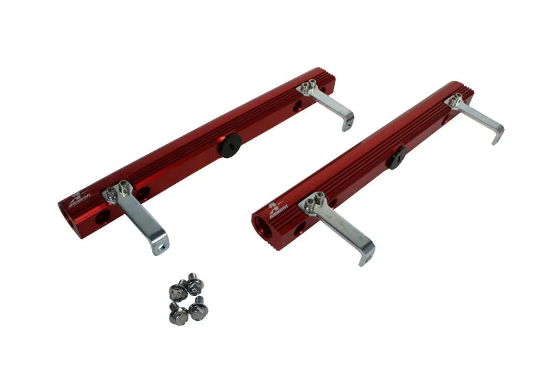 Aeromotive Fuel Rails for Edelbrock 29785 SBC Intake - Installation View