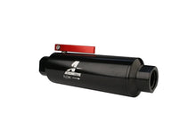 Load image into Gallery viewer, Aeromotive In-Line AN-10 Filter w/Shutoff Valve 100 Micron SS Element - Black Anodize Finish - Additional View 5