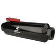 Load image into Gallery viewer, Aeromotive In-Line AN-12 Filter w/Shutoff Valve 100 Micron SS Element - Black Anodize Finish - Main Product View