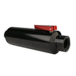 Load image into Gallery viewer, Aeromotive In-Line AN-12 Filter w/Shutoff Valve 100 Micron SS Element - Black Anodize Finish - Back View