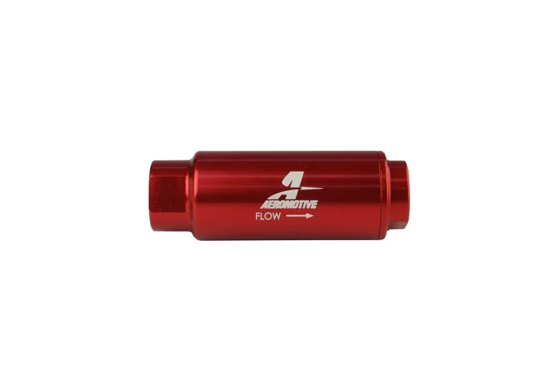 Aeromotive In-Line Filter - (3/8 NPT) 100 Micron SS Element - Side View