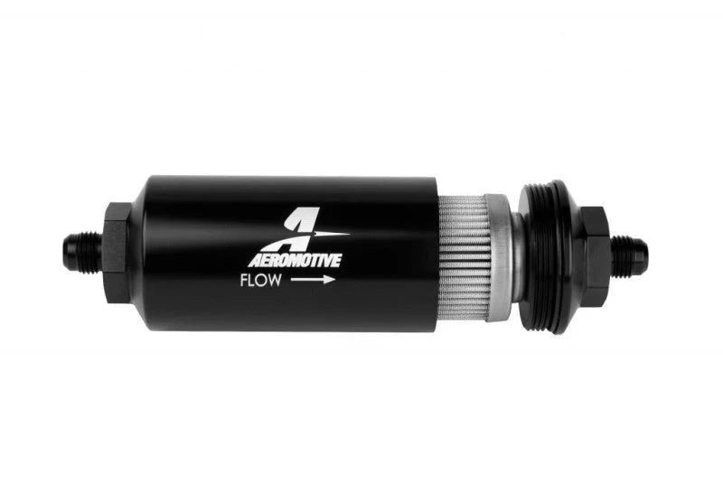 Aeromotive In-Line Filter - (AN-06 Male) 100 Micron Stainless Steel Element - Back View