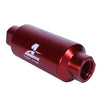 Load image into Gallery viewer, Aeromotive In-Line Filter - (AN-10) 10 Micron Microglass Element Red Anodize Finish - Installation View