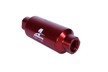 Load image into Gallery viewer, Aeromotive In-Line Filter - (AN-10) 10 Micron Microglass Element Red Anodize Finish - Installation View