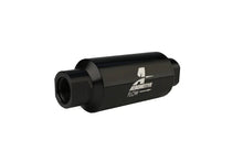 Load image into Gallery viewer, Aeromotive In-Line Filter - AN-10 - Black - 100 Micron - Side View