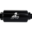 Load image into Gallery viewer, Aeromotive In-Line Filter - AN -10 size Male - 10 Micron Microglass Element - Bright-Dip Black - Side View