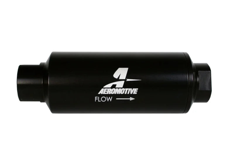 Aeromotive In-Line Filter - (AN-12 ORB) 10 Micron Microglass Element - Side View