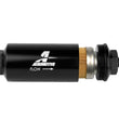 Load image into Gallery viewer, Aeromotive In-Line Filter - (AN-6 Male) 10 Micron Fabric Element Bright Dip Black Finish - Main Product View