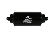 Load image into Gallery viewer, Aeromotive In-Line Filter - (AN-6 Male) 10 Micron Fabric Element Bright Dip Black Finish - Back View