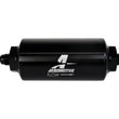 Load image into Gallery viewer, Aeromotive In-Line Filter - (AN-6 Male) 10 Micron Microglass Element Bright Dip Black Finish - Side View