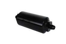 Load image into Gallery viewer, Aeromotive In-Line Filter - (AN-6 Male) 40 Micron Stainless Mesh Element Bright Dip Black Finish - Side View