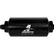 Load image into Gallery viewer, Aeromotive In-Line Filter - (AN-6 Male) 40 Micron Stainless Mesh Element Bright Dip Black Finish - Back View