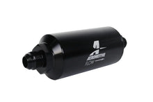 Load image into Gallery viewer, Aeromotive In-Line Filter - (AN -8 Male) 10 Micron Fabric Element Bright Dip Black Finish - Main Product View