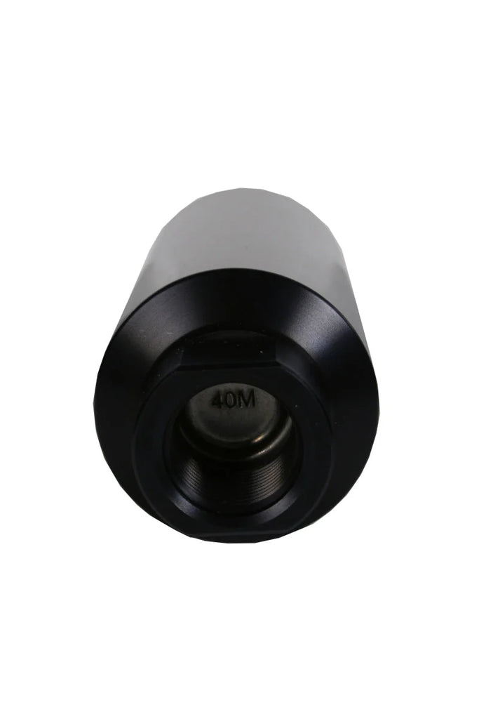 Aeromotive In-Line Marine Filter - AN-12 - 40 Micron SS Element - Black Hardcoat Finish - Side View