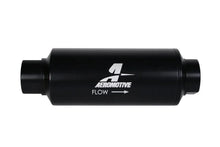 Load image into Gallery viewer, Aeromotive In-Line Marine Filter - AN-12 - 40 Micron SS Element - Black Hardcoat Finish - Back View