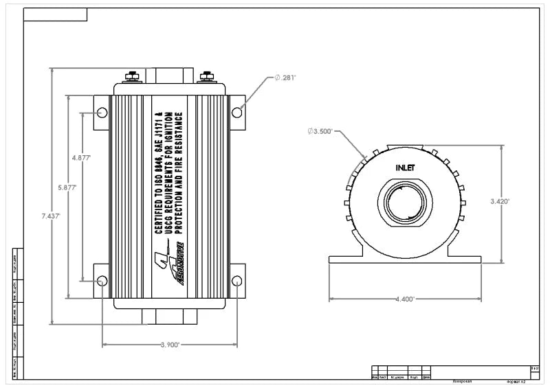 Aeromotive Marine 1000HP Fuel Pump - Additional View 5